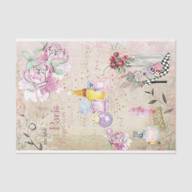 Oo La La Parfume Decoupage Paper (Front)