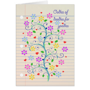 Oodles of Doodles for Yoodle! Notebook Paper Dood