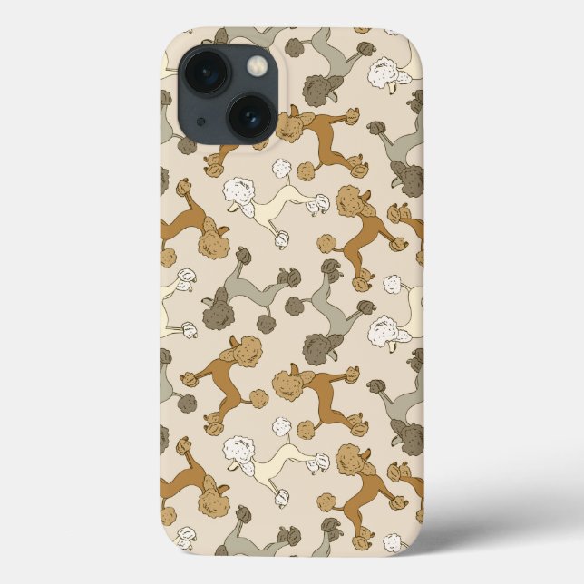"Oodles of Poodles" French Poodle iPhone Case (Back)