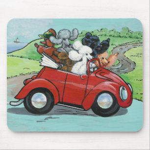 Oodles of Poodles Vintage Convertible Mousepad