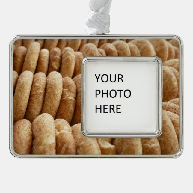 Oodles of Snickerdoodles Silver Plated Framed Ornament (Front)
