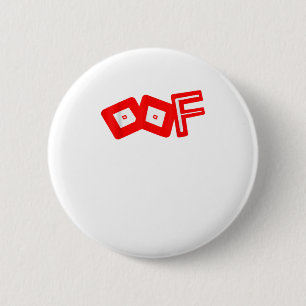 Oof all day funny pro or noob gamer or 6 cm round badge