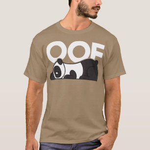 Oof Noob Gaming Meme Panda Humour Funny Animal Gam T-Shirt