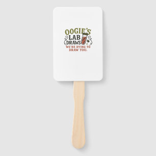 Oogie�s Lab Draws � Funny Halloween Phlebotomist & Hand Fan
