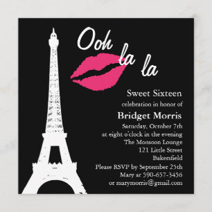 Ooh la la! Birthday Invitation