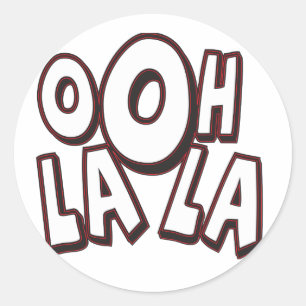 Ooh La La Classic Round Sticker