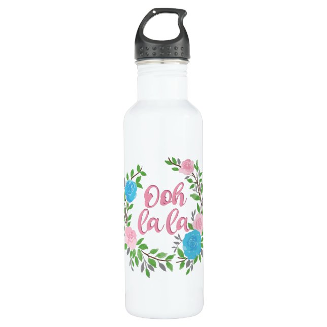 Ooh La La - French Phrases 710 Ml Water Bottle (Front)