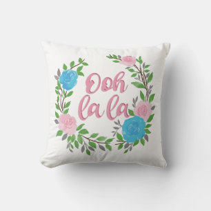 Ooh La La - French Phrases Cushion