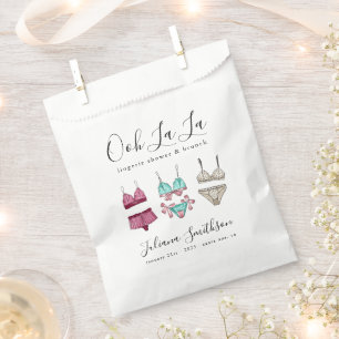 Ooh La La Lingerie Bridal Shower Favour Bags