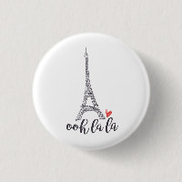 Ooh la la Paris Button