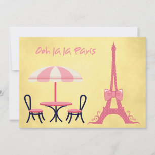 Ooh la la Paris invitation