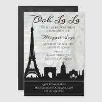 Ooh La La Paris Skyline Photo Birthday Party