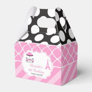 Ooh la la Paris Tea Birthday Party Thank You Favour Box