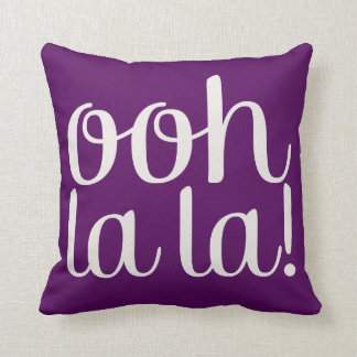 Ooh La La Purple Cushion