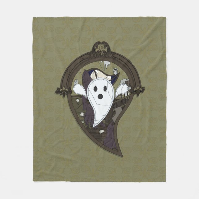 Ooh the Ghost Fleece Blanket (Front)