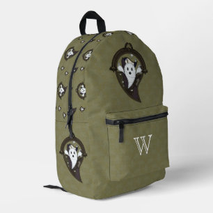 Ooh the Ghost Printed Backpack