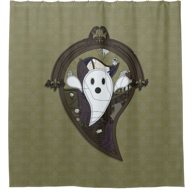 Ooh the Ghost Shower Curtain (Front)