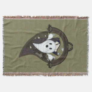 Ooh the Ghost Throw Blanket