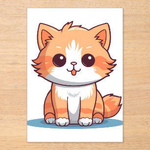 ool Cat Vinyl Sticker Aesthetic Decal for Laptop Acrylic Invitations