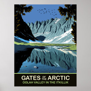 Oolah Valley in the Itkillik, Gates of Arctic Poster