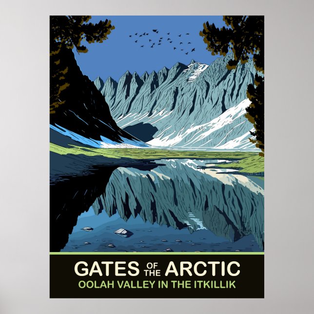 Oolah Valley in the Itkillik, Gates of Arctic Poster (Front)