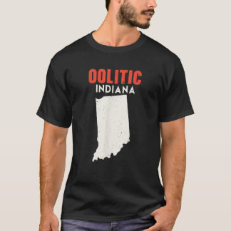 Oolitic Indiana USA State America Travel Indianan T-Shirt