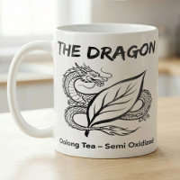 Oolong Tea Dragon Zen Line Drawing