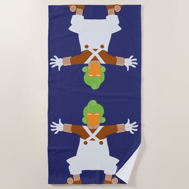 Oompa Loompa Arms Out Beach Towel (Front)