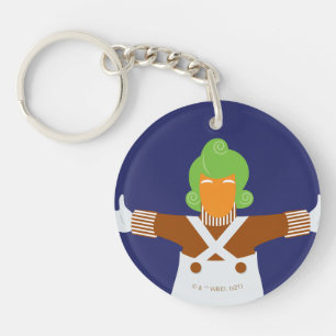 Oompa Loompa Arms Out Key Ring