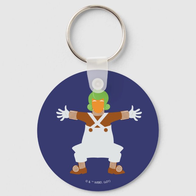 Oompa Loompa Arms Out Key Ring (Front)