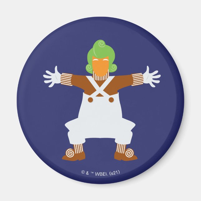 Oompa Loompa Arms Out Magnet (Front)
