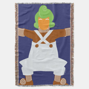 Oompa Loompa Arms Out Throw Blanket