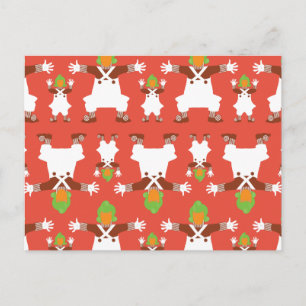 Oompa Loompa Dancing Pattern Postcard