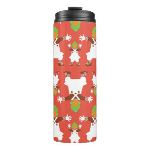 Oompa Loompa Dancing Pattern Thermal Tumbler