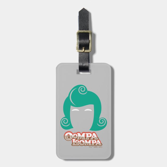 Oompa Loompa Hair Graphic Luggage Tag (Front Vertical)