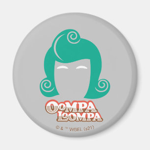 Oompa Loompa Hair Graphic Magnet