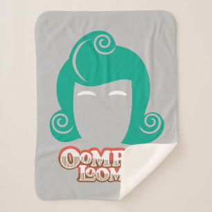 Oompa Loompa Hair Graphic Sherpa Blanket