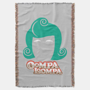 Oompa Loompa Hair Graphic Throw Blanket