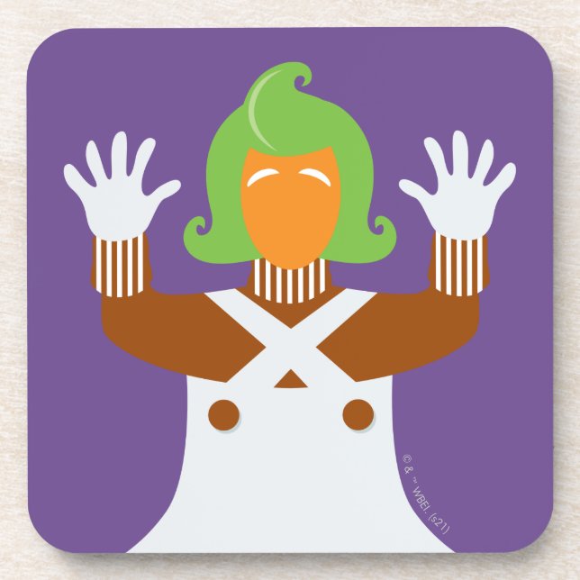 Oompa Loompa Hands Up Coaster (Front)