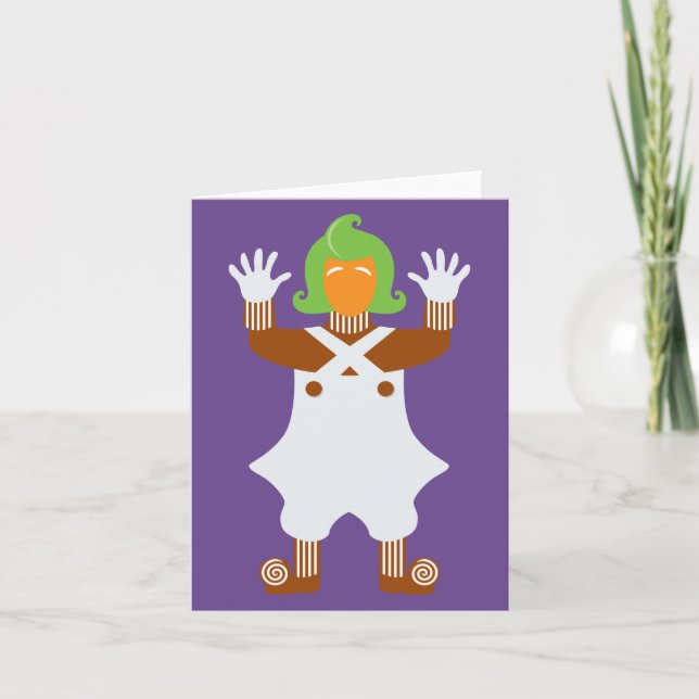 Oompa Loompa Hands Up Note Card (Front)