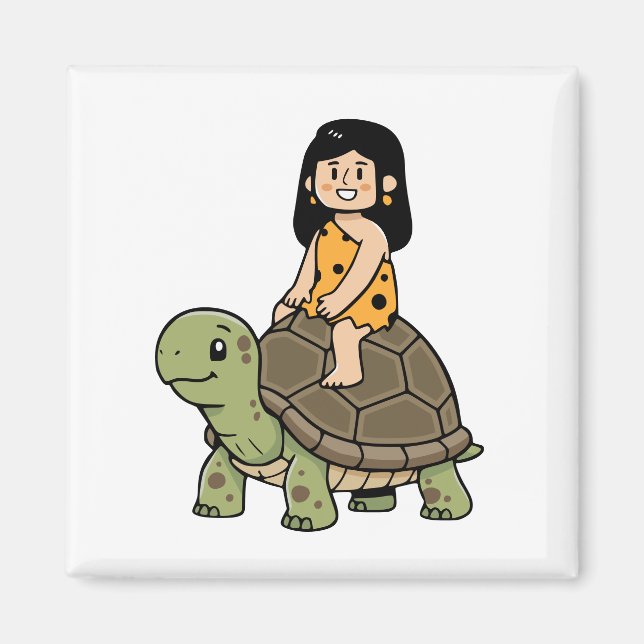 Oona and the Tortoise Magnet (Front)