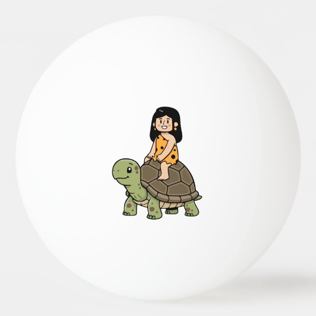 Oona and the Tortoise Ping Pong Ball (Front)