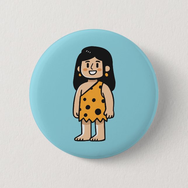 Oona Cave woman 6 Cm Round Badge (Front)