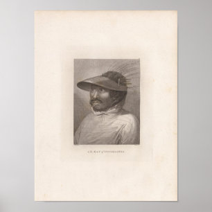 Oonalashka man, Alaska Poster