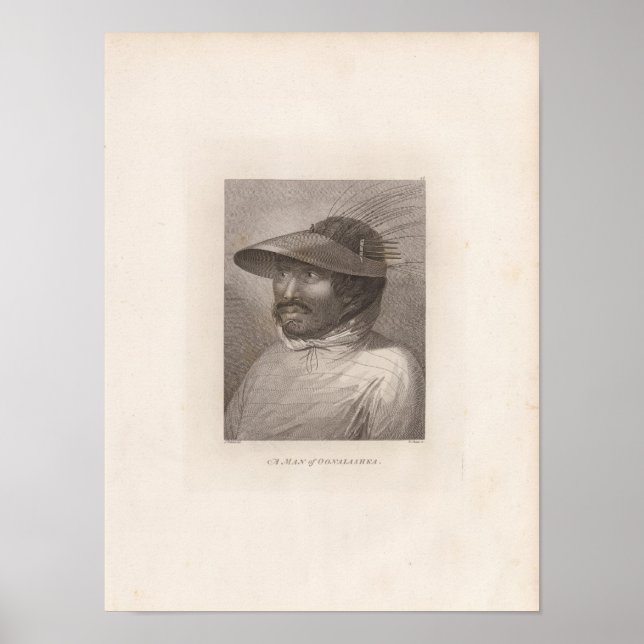 Oonalashka man, Alaska Poster (Front)
