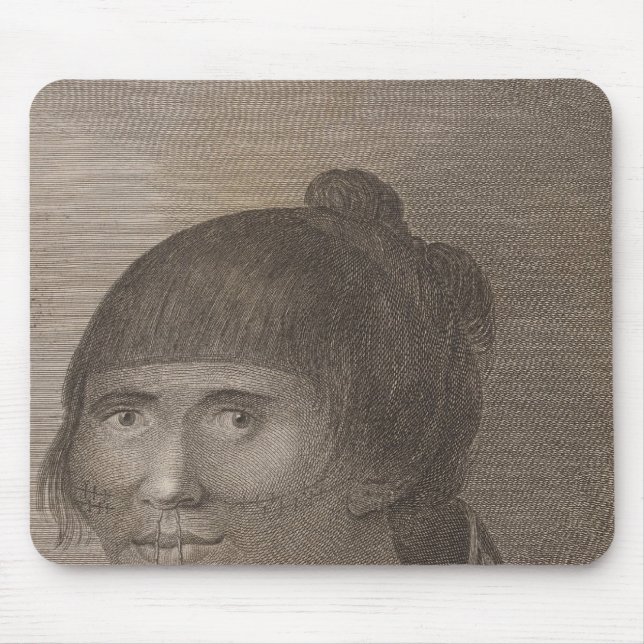 Oonalashka woman, Alaska Mouse Mat (Front)