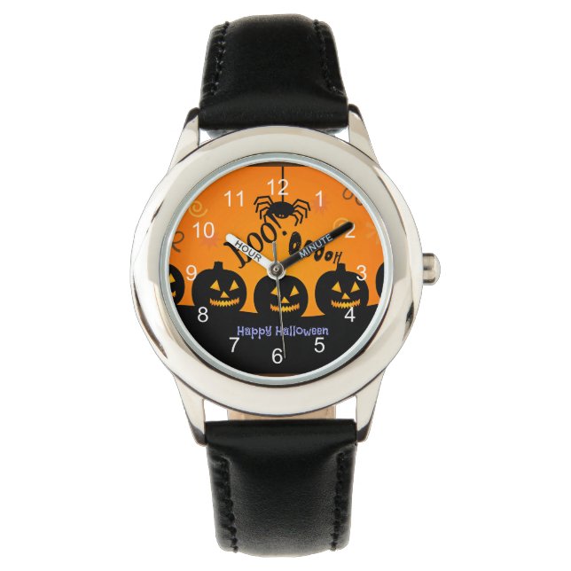 Oooh! Happy Halloween in Orange and Black Watch (Front)