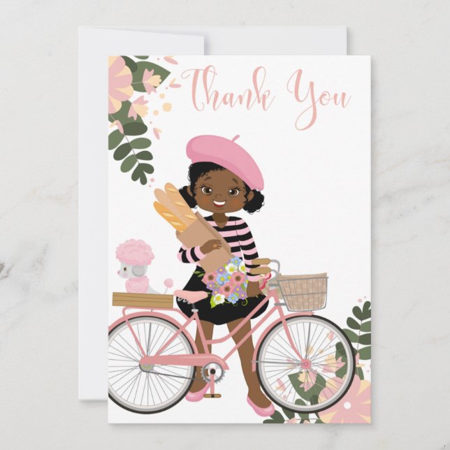 Ooooh Lala Thank You Card  (Front)