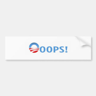 ooops! bumper sticker