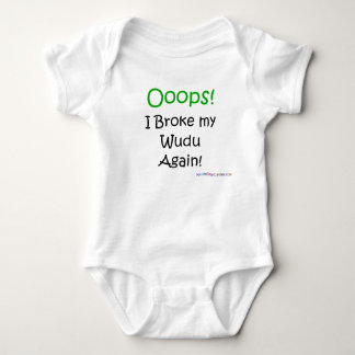 Ooops! I Broke my Wudu Again! Baby Bodysuit
